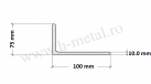 Cornier zincat 100x75x10 mm 2